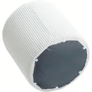 Meridian Roy Cream Microsuede Fabric Ottoman/Stool IMAGE 5