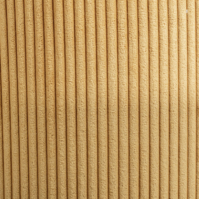 Meridian Roy Yellow Microsuede Fabric Ottoman/Stool IMAGE 6