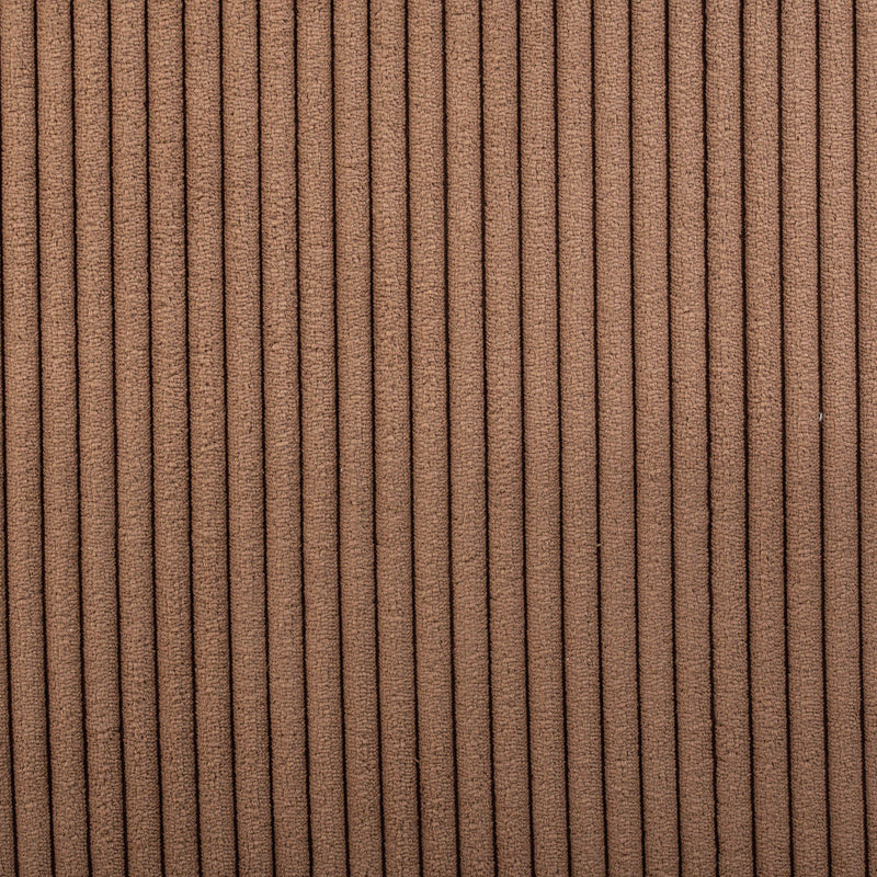 Meridian Roy Brown Microsuede Fabric Ottoman/Stool IMAGE 6