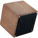 Meridian Roy Brown Microsuede Fabric Ottoman/Stool IMAGE 7