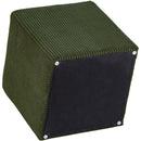 Meridian Roy Green Microsuede Fabric Ottoman/Stool IMAGE 7