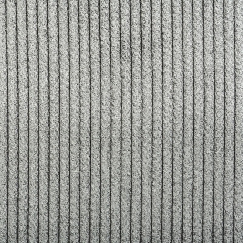 Meridian Roy Grey Microsuede Fabric Ottoman/Stool IMAGE 6