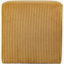 Meridian Roy Yellow Microsuede Fabric Ottoman/Stool IMAGE 5