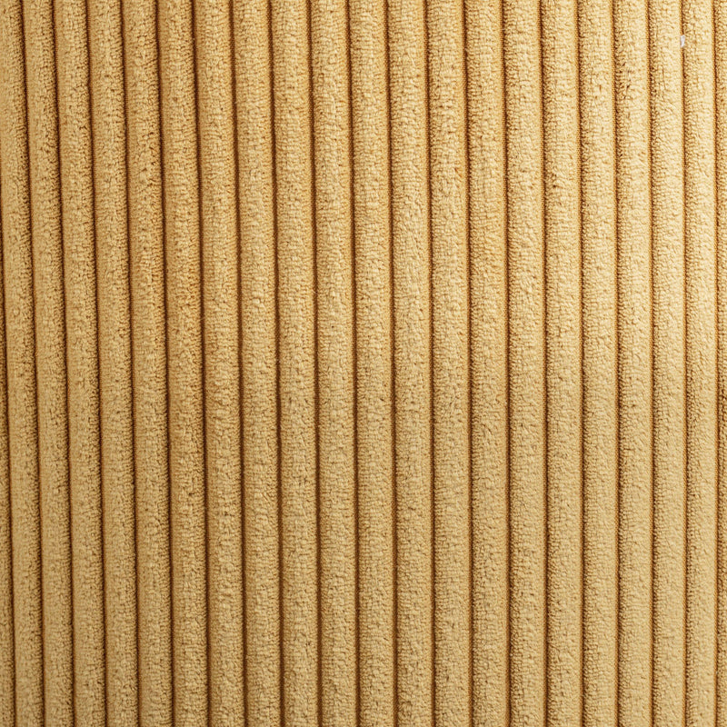 Meridian Roy Yellow Microsuede Fabric Ottoman/Stool IMAGE 6