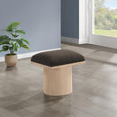 Meridian Pavilion Brown Boucle Fabric Bench/Stool IMAGE 2