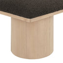 Meridian Pavilion Brown Boucle Fabric Bench/Stool IMAGE 6