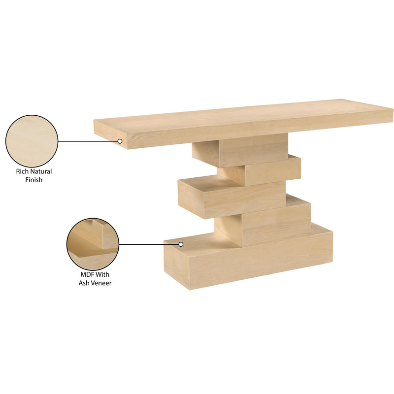 Meridian Westmount Natural Console Table IMAGE 6
