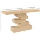 Meridian Westmount Natural Console Table IMAGE 7