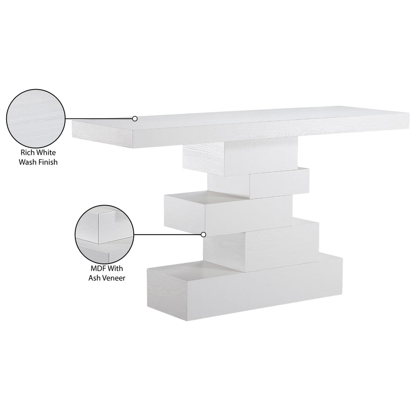 Meridian Westmount Off-White Console Table IMAGE 6