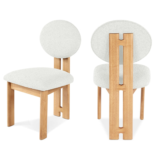 Meridian Napa Cream Dining Chair IMAGE 1