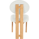 Meridian Napa Cream Dining Chair IMAGE 3