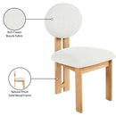 Meridian Napa Cream Dining Chair IMAGE 8