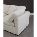 Meridian Plush Cream Velvet Modular Sectional IMAGE 4