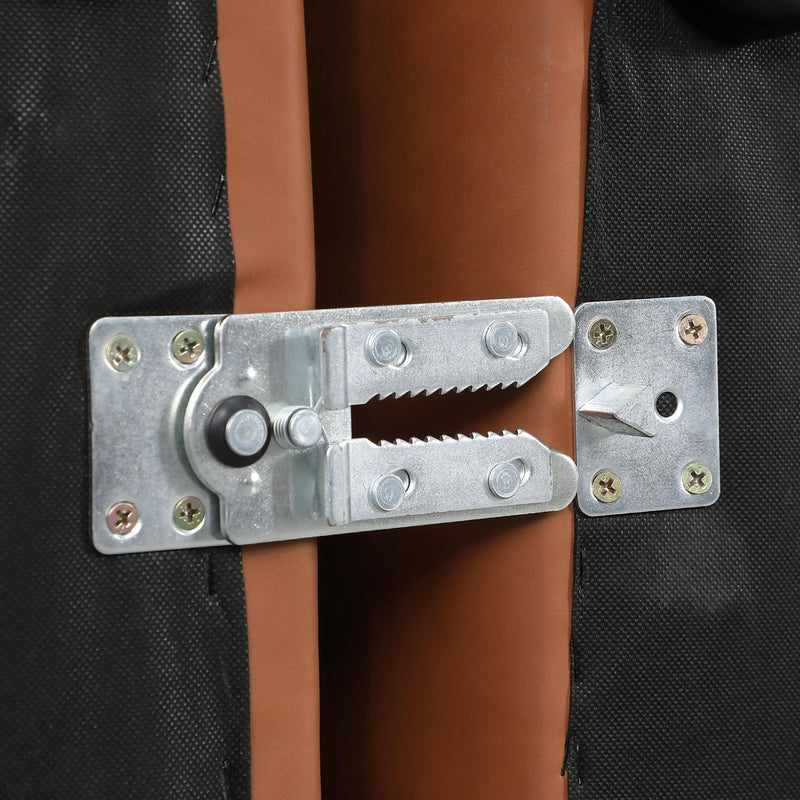 Meridian Cube Cognac Vegan Leather Modular Sofa IMAGE 6