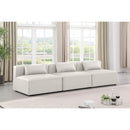 Meridian Cube Cream Vegan Leather Modular Sofa IMAGE 2