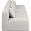 Meridian Cube Cream Vegan Leather Modular Sofa IMAGE 5