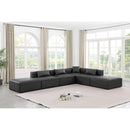 Meridian Cube Charcoal Grey Vegan Leather Modular Sectional IMAGE 2