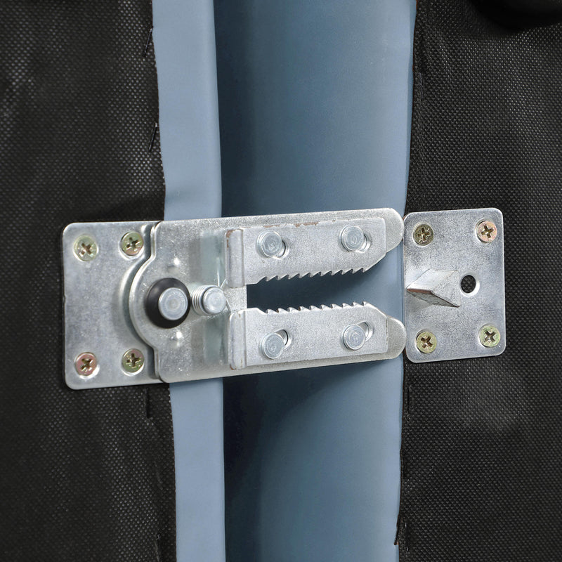 Meridian Cube Light Blue Vegan Leather Modular Sectional IMAGE 6