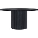 Meridian Belinda Black Oak Veneer Dining Table IMAGE 3