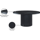 Meridian Belinda Black Oak Veneer Dining Table IMAGE 7