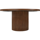 Meridian Belinda Brown Oak Veneer Dining Table IMAGE 3