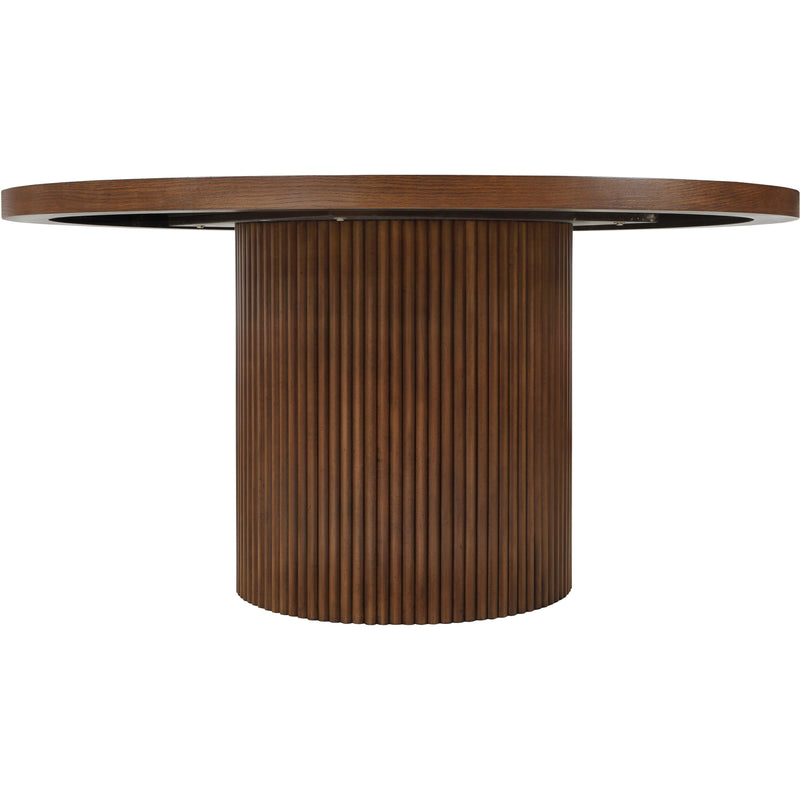 Meridian Belinda Brown Oak Veneer Dining Table IMAGE 3