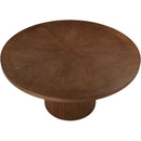 Meridian Belinda Brown Oak Veneer Dining Table IMAGE 4