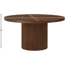 Meridian Belinda Brown Oak Veneer Dining Table IMAGE 6