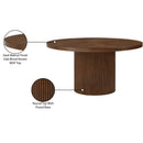 Meridian Belinda Brown Oak Veneer Dining Table IMAGE 7