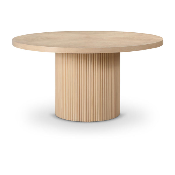 Meridian Belinda Natural Oak Veneer Dining Table IMAGE 1