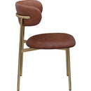 Meridian Lupita Brown Vegan Leather Dining Chair IMAGE 5