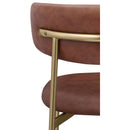 Meridian Lupita Brown Vegan Leather Dining Chair IMAGE 7