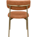 Meridian Lupita Cognac Vegan Leather Dining Chair IMAGE 3