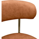 Meridian Lupita Cognac Vegan Leather Dining Chair IMAGE 6