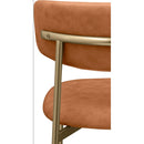 Meridian Lupita Cognac Vegan Leather Dining Chair IMAGE 7