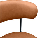 Meridian Lupita Cognac Vegan Leather Dining Chair IMAGE 6