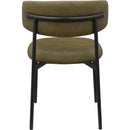 Meridian Lupita Olive Vegan Leather Dining Chair IMAGE 3
