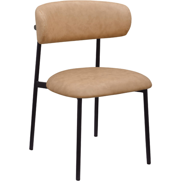 Meridian Lupita Tan Vegan Leather Dining Chair IMAGE 1