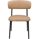 Meridian Lupita Tan Vegan Leather Dining Chair IMAGE 4