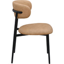 Meridian Lupita Tan Vegan Leather Dining Chair IMAGE 5