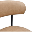 Meridian Lupita Tan Vegan Leather Dining Chair IMAGE 6