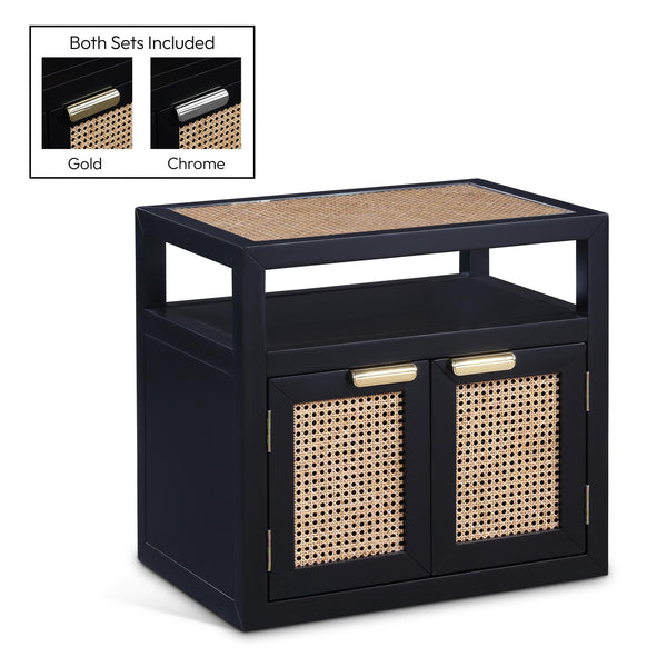 Meridian Cole Black Night Stand IMAGE 1