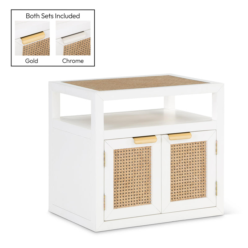 Meridian Cole White Night Stand IMAGE 1