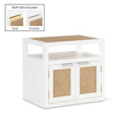 Meridian Cole White Night Stand IMAGE 2