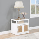 Meridian Cole White Night Stand IMAGE 3