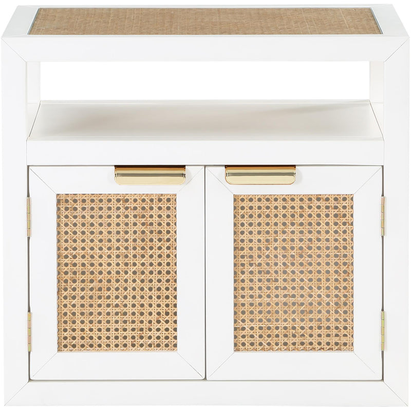Meridian Cole White Night Stand IMAGE 4