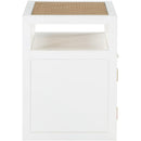 Meridian Cole White Night Stand IMAGE 6