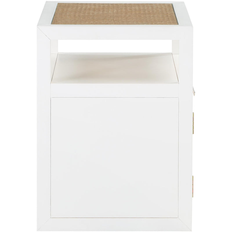 Meridian Cole White Night Stand IMAGE 6