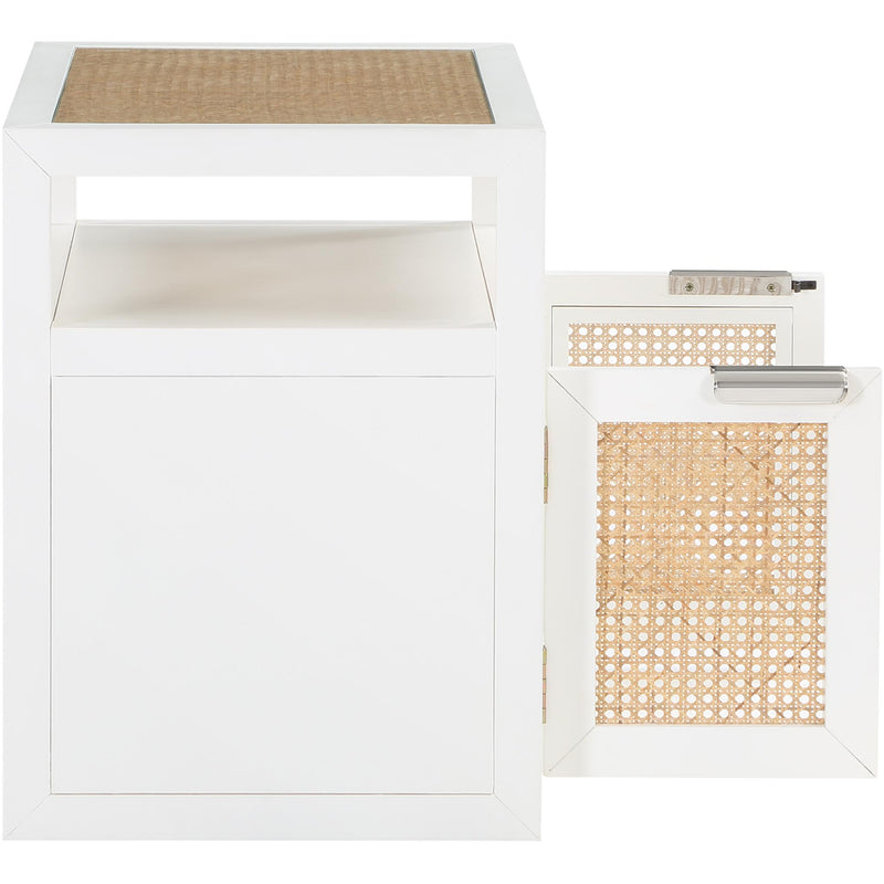 Meridian Cole White Night Stand IMAGE 7