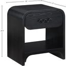 Meridian Hayes Black Night Stand / Side Table IMAGE 11